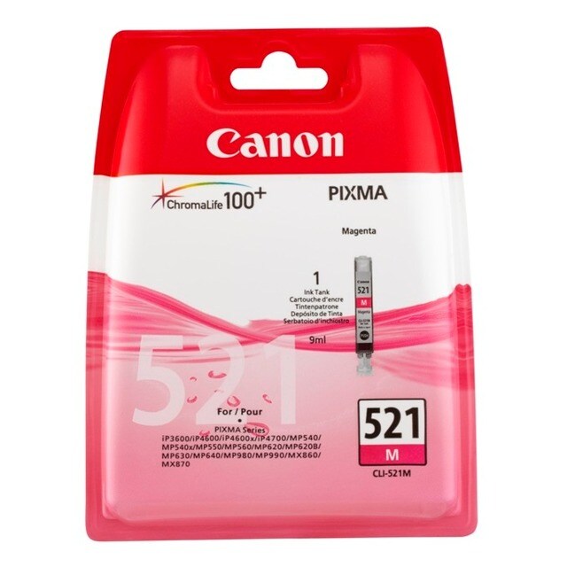 Tinteiro Canon CLI-521 (Magenta) 1