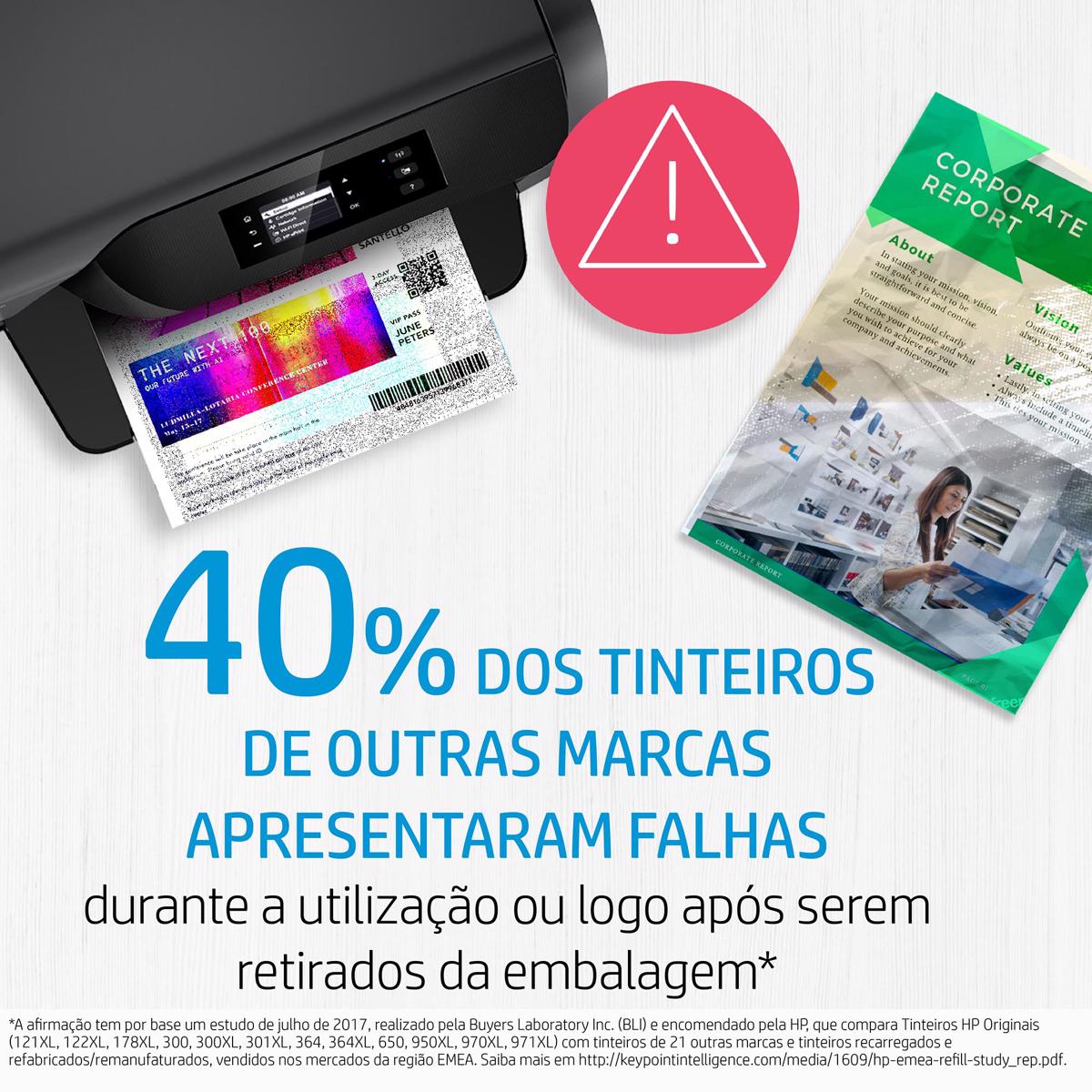 Tinteiro HP Original CH563EE 301 XL Preto, Alto Rendimento 4