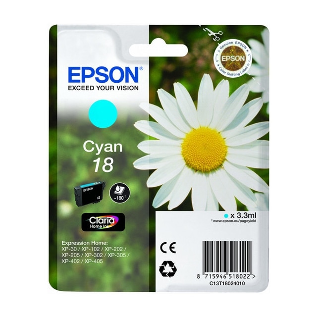 Tinteiro Epson 18 Cyan 1