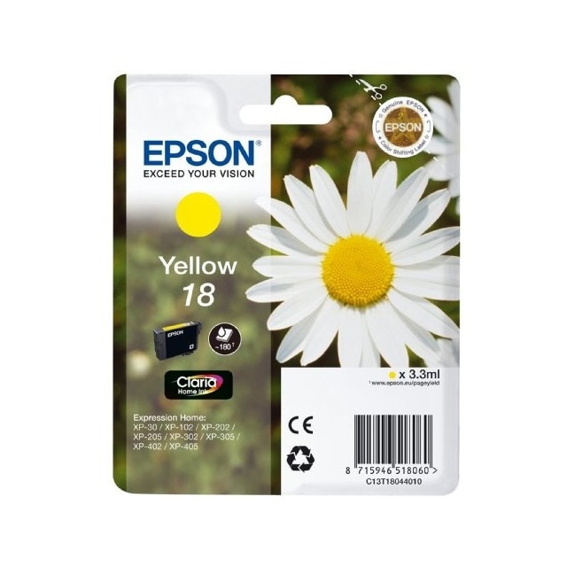 Tinteiro Epson 18 Amarelo 1