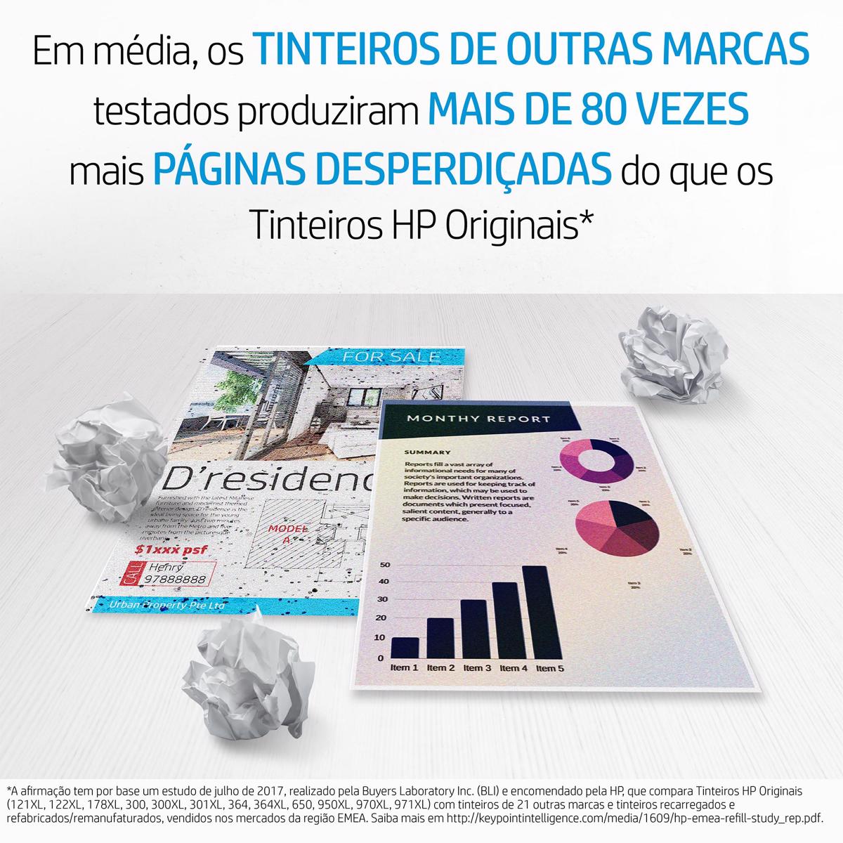 Tinteiro HP Original C2P06AE 62 Tricolor, Instant Ink 3