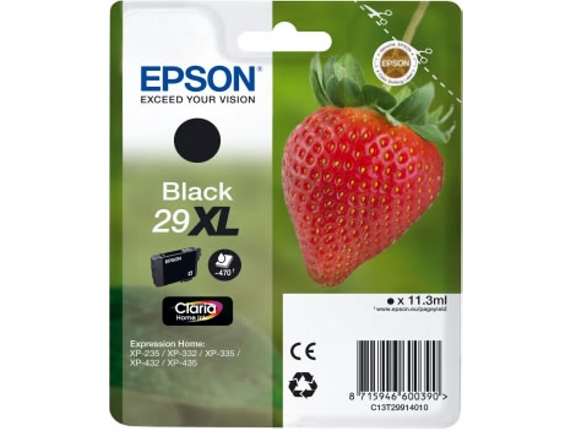 Tinteiro Epson 29XL - Preto Preto-1