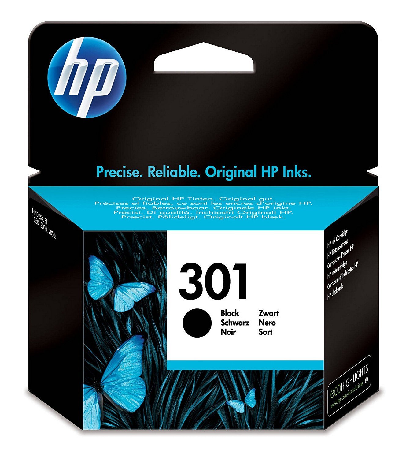 Tinteiro HP Original CH561EE 301 Preto Preto-1