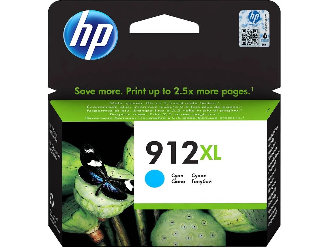 Tinteiro HP Original 3YL81AE 912 XL Cyan, Alto Rendimento, Instant Ink 1