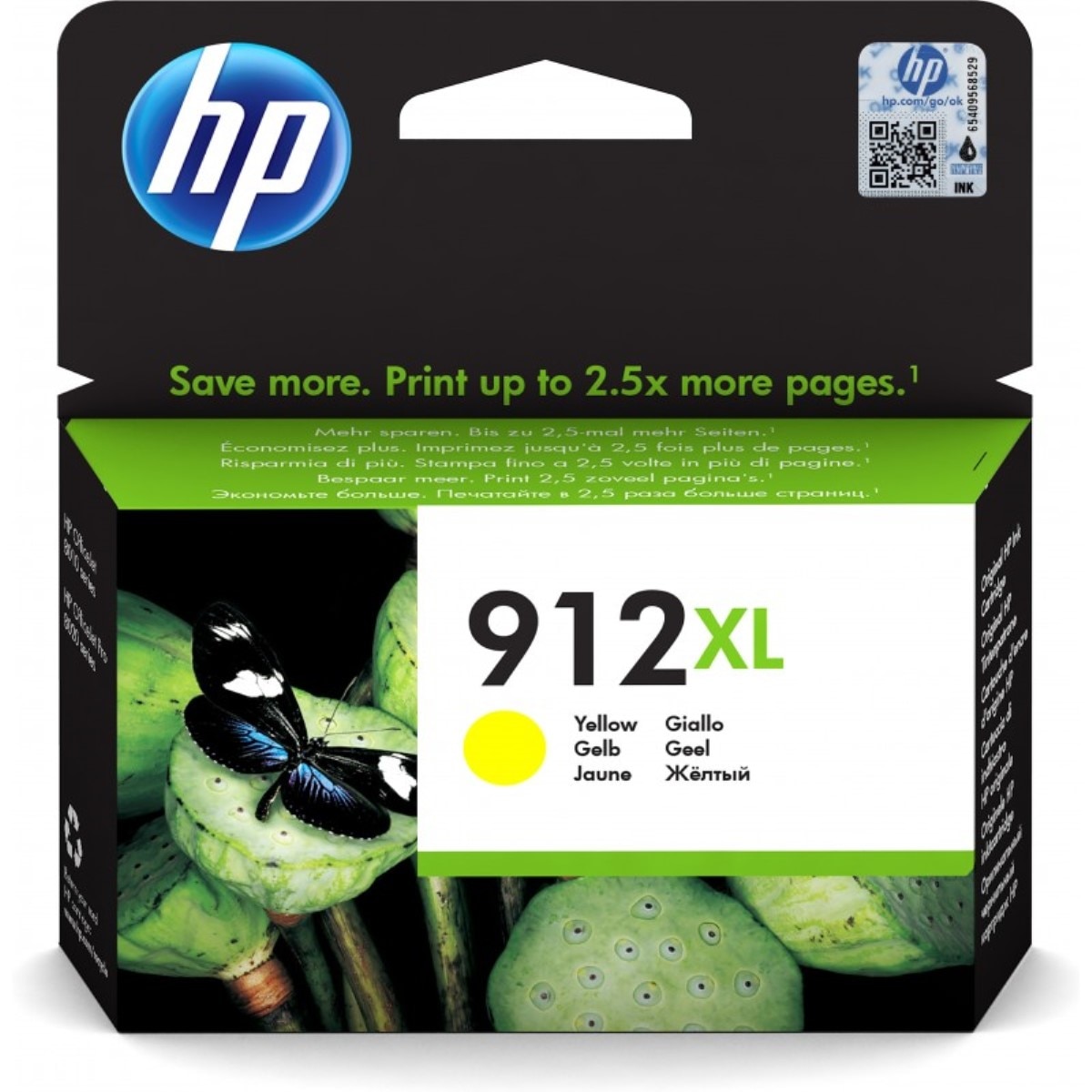 Tinteiro HP Original 3YL83AE 912 XL Amarelo, Alto Rendimento, HP Instant Ink 1