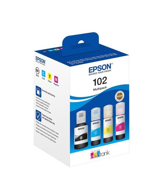 Imagem 0 de Epson Garrafa de Tinta EcoTank 102 Multipack