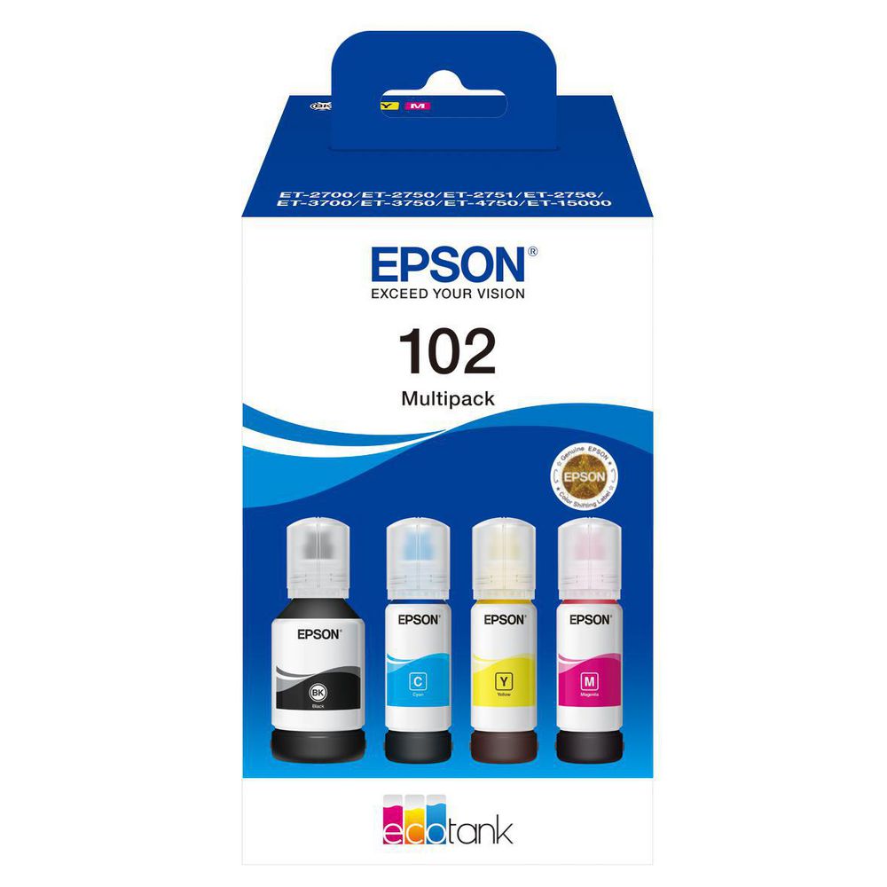 Epson Garrafa de Tinta EcoTank 102 Multipack 2