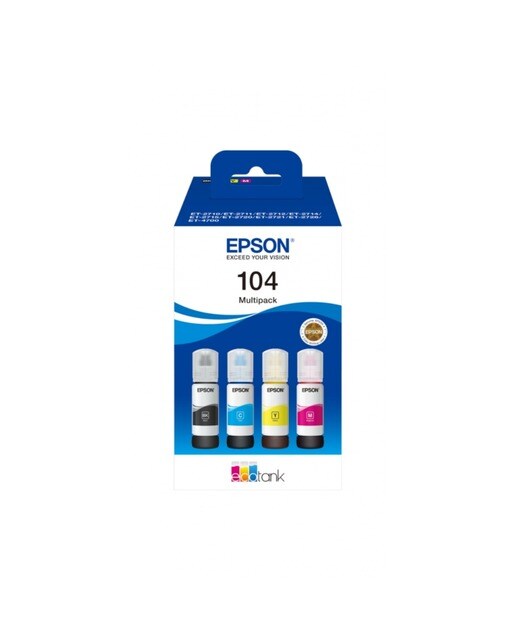 Tinteiro Epson 104 Multipack 4 Cores - EcoTank 1