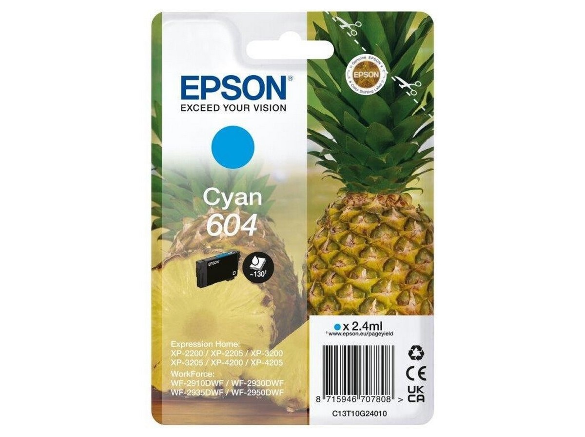 Tinteiro Original Singlepack Cyan 604, C13T10G24020 ciano-1