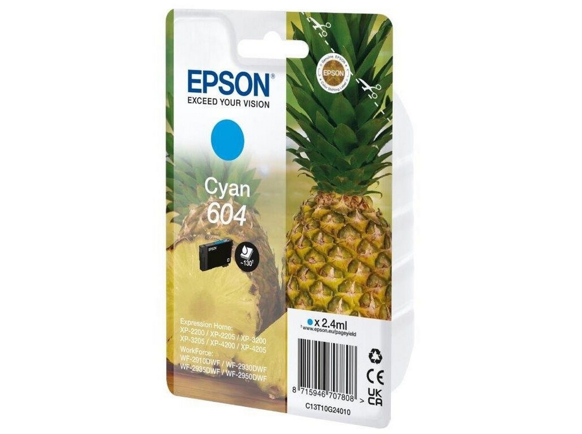 Tinteiro Original Singlepack Cyan 604, C13T10G24020 ciano-2