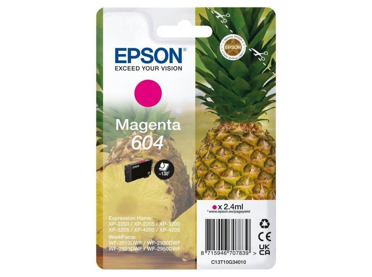 Tinteiro Original Singlepack Magenta 604, C13T10G34020 Magenta-1