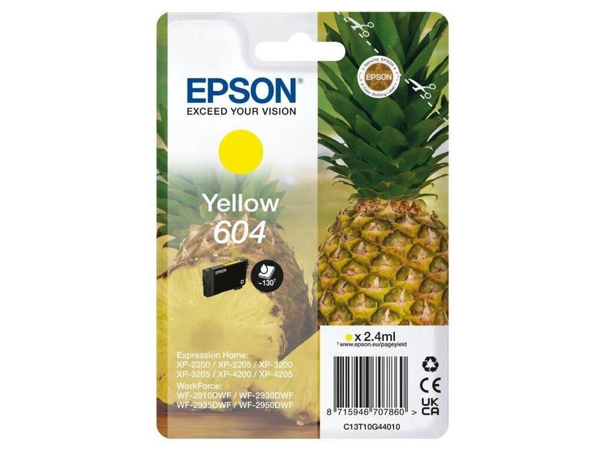 Tinteiro Original Singlepack Yellow 604, C13T10G44020 Yellow-1