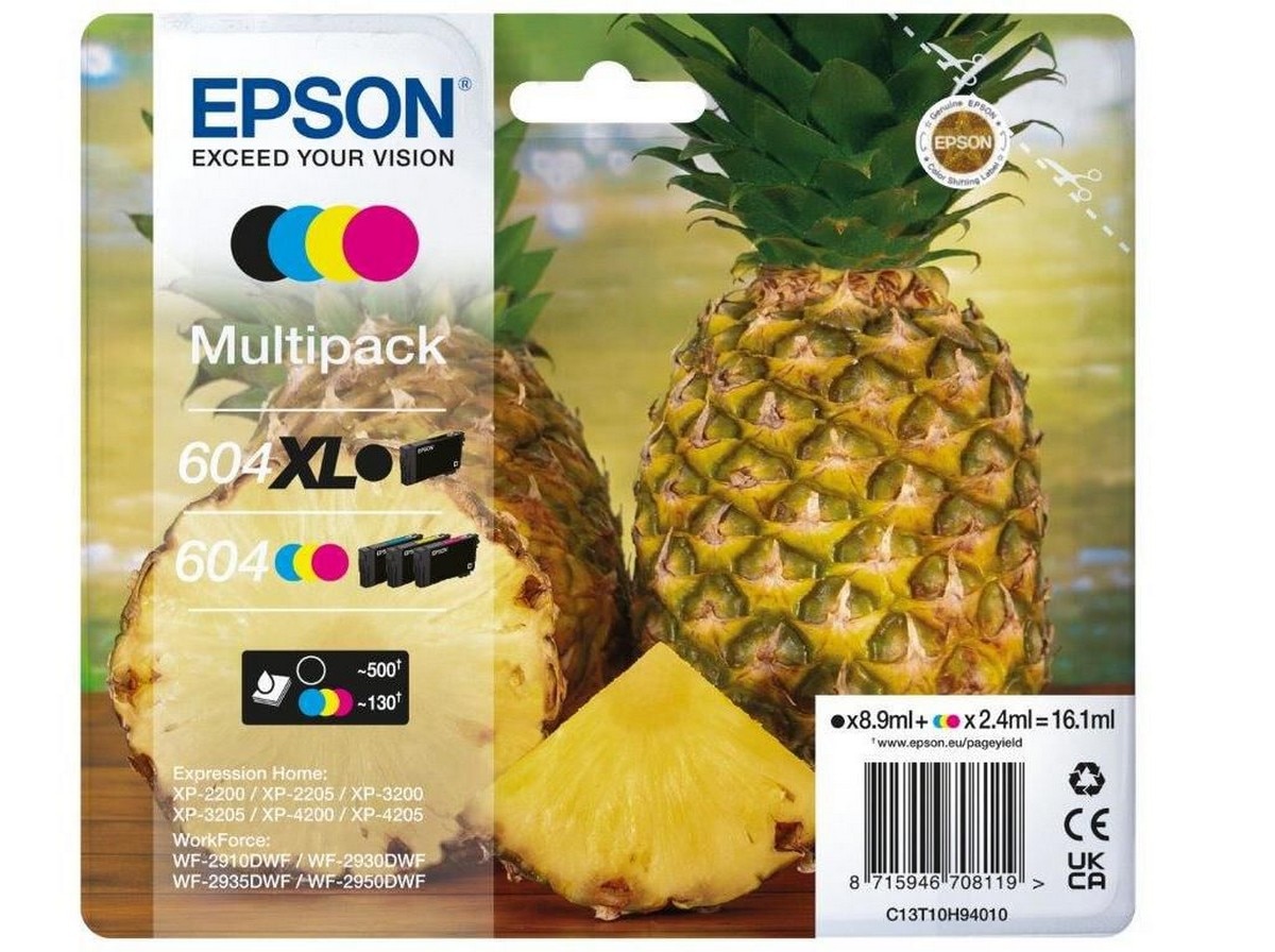 Imagem 0 de Tinteiros Epson Multipack 3 Tintas 604 + Preto 604XL