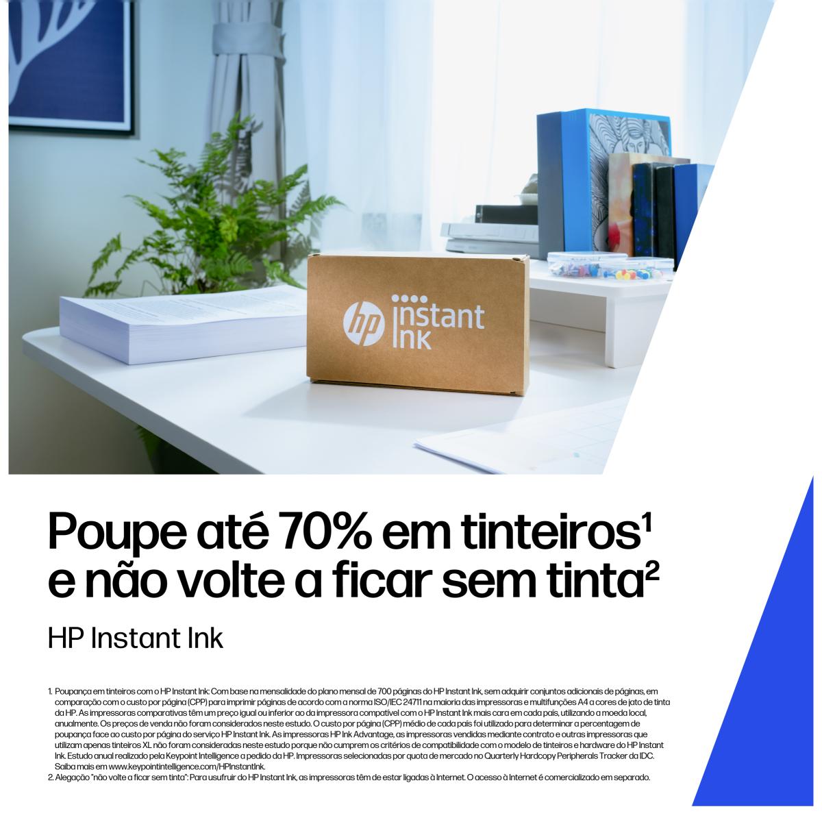 Pack de 2 Tinteiros HP Instant Ink 6L6S6UE 308 - Preto / Tricolor 7