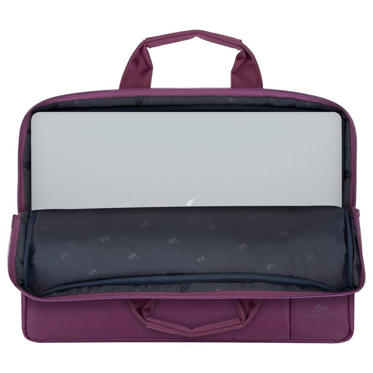 Mala Rivacase 8221 Central para Portátil 13,3" - Purple Lilás-5