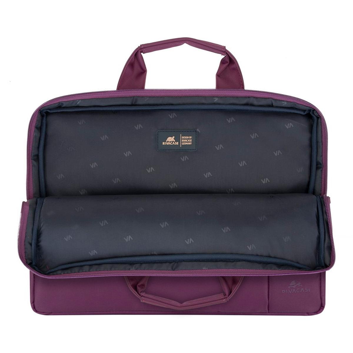 Mala Rivacase 8221 Central para Portátil 13,3" - Purple Lilás-6