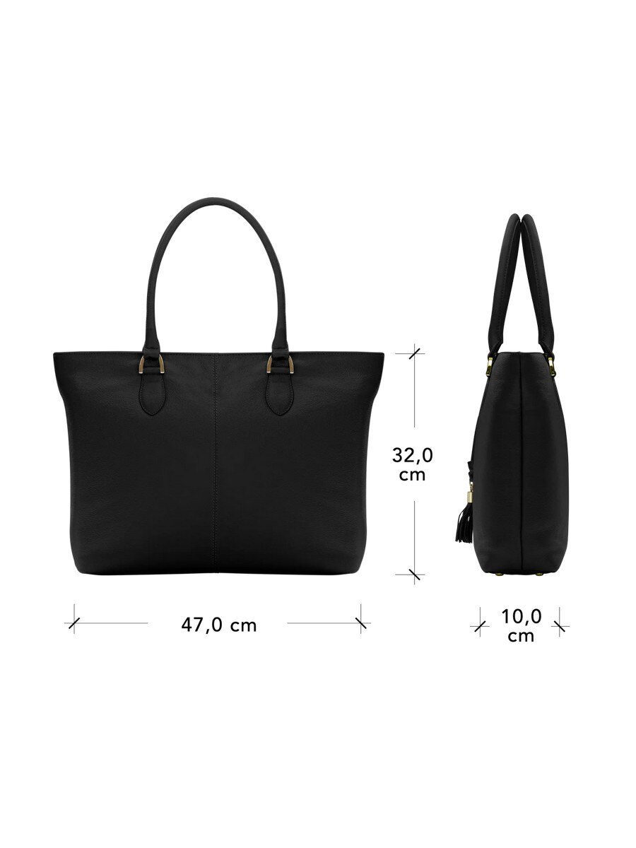 Tote Bag Dbramante1928 Amsterdam para Portáteis de 15" - Night Black Preto-4
