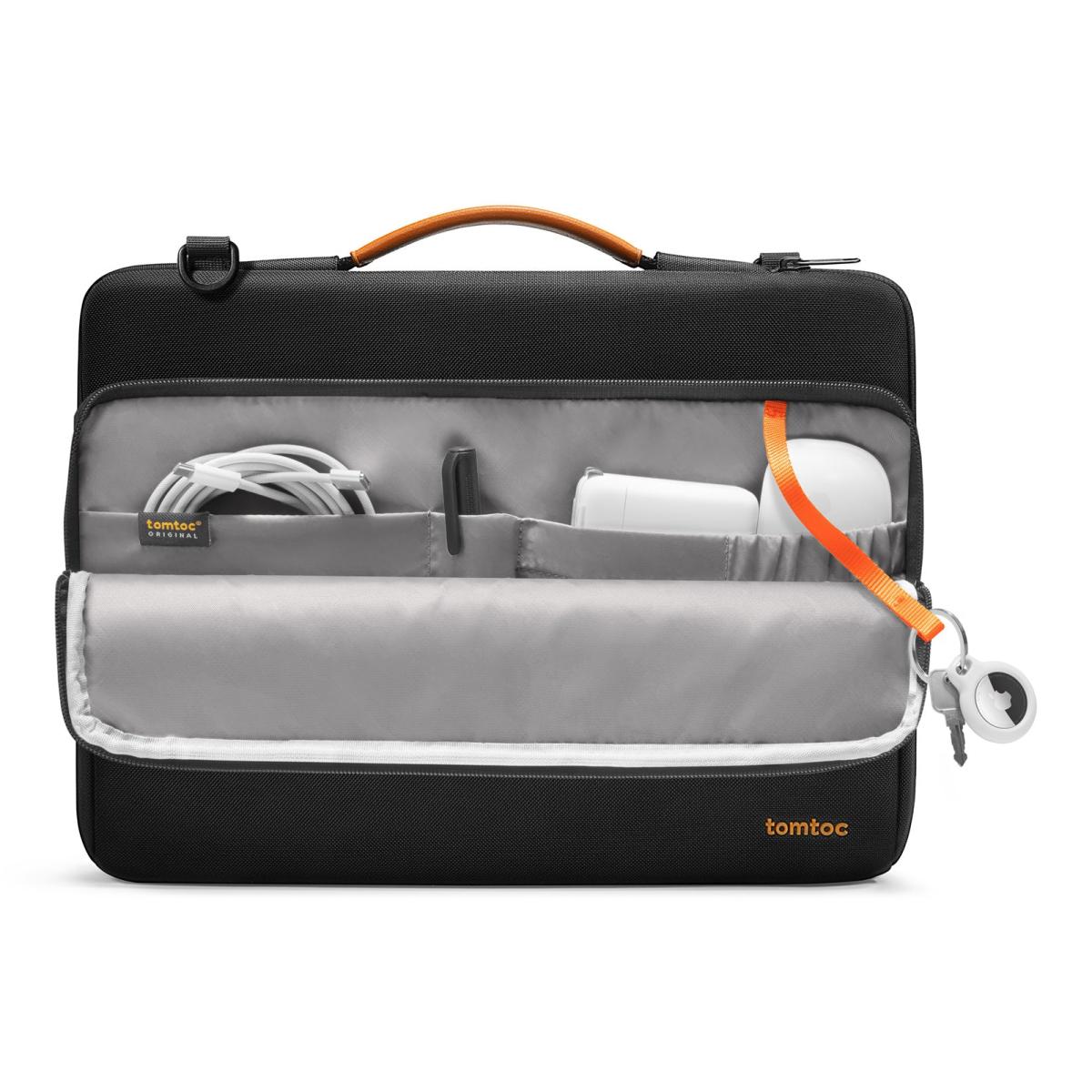 Mala de Ombro Tomtoc Defender A40 A40D3D1 para MacBook Pro 14" - Preto Preto-2