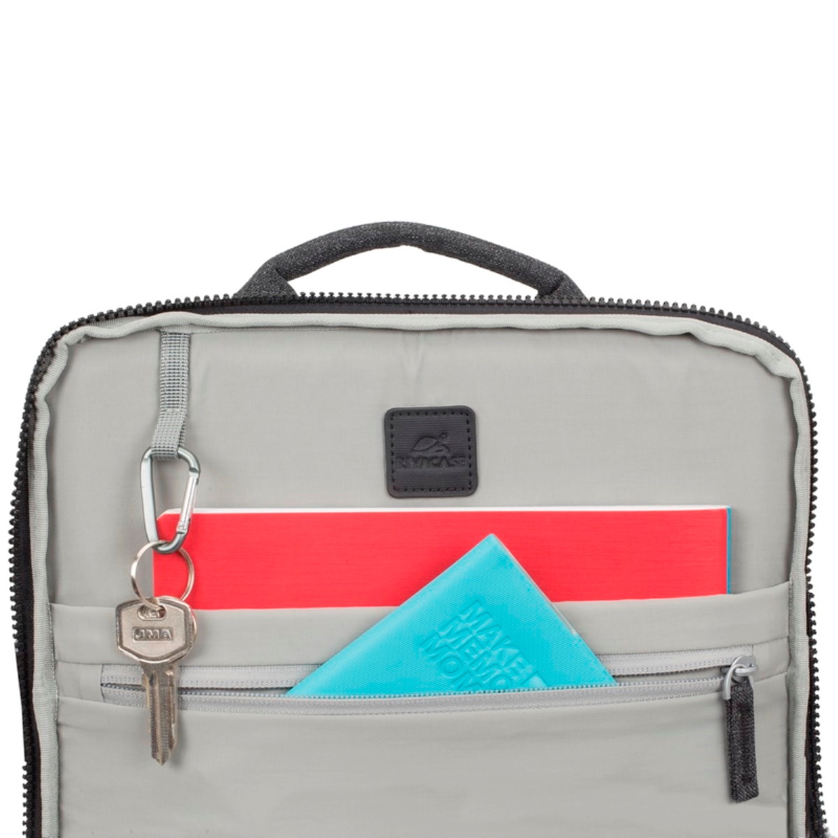 Mochila Rivacase Mélange 8861 15,6" - Preto 5