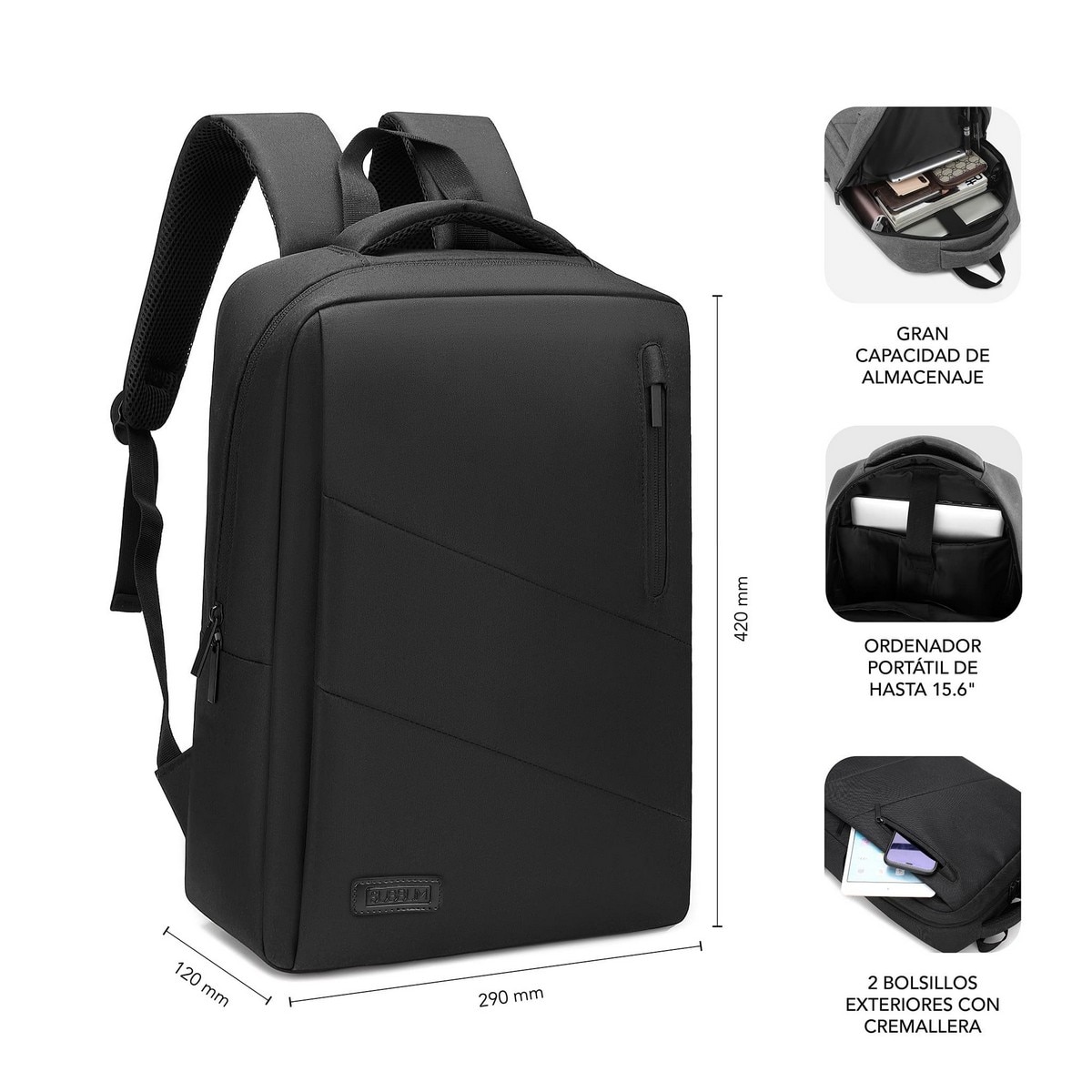 Mochila para Portátil 15,6" - Preto 4
