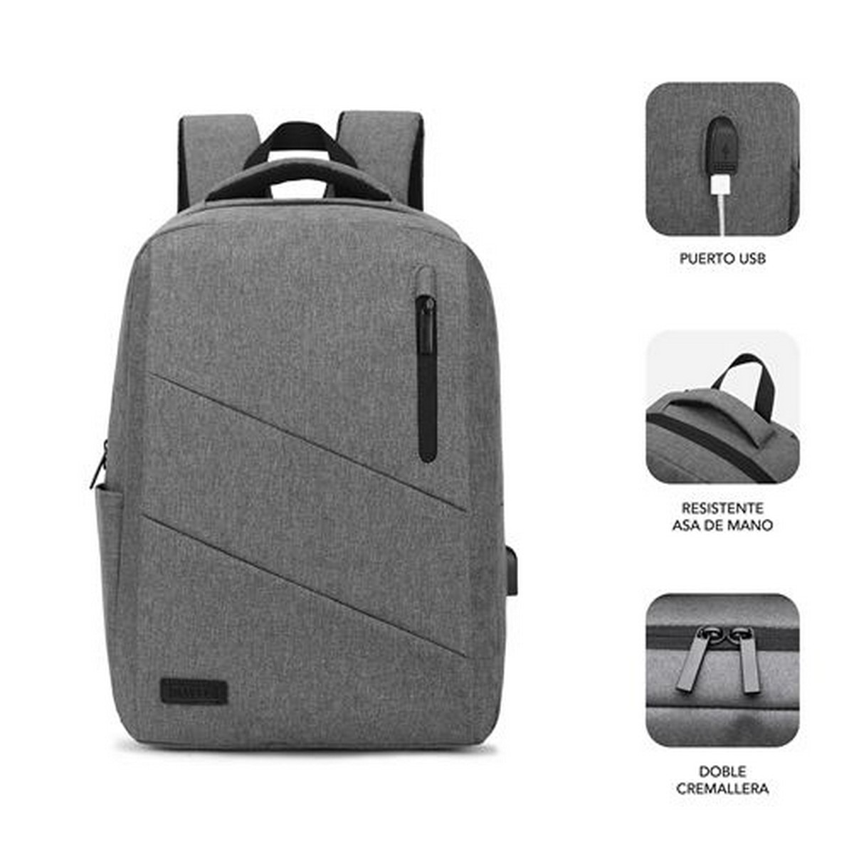 Mochila para Portátil 15,6" - Cinzento 3