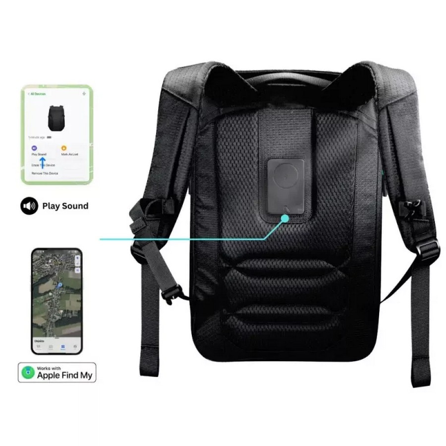 Mochila Scapade AirPack com Apple FindMy & TSA - Preto 5