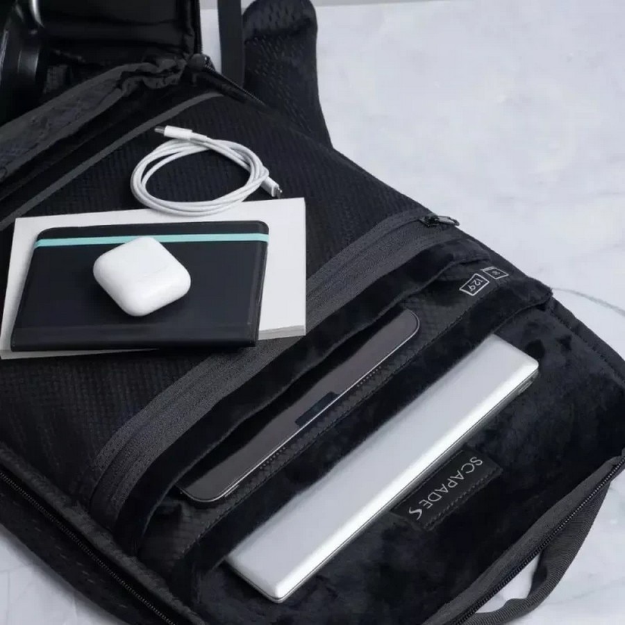 Mochila Scapade AirPack com Apple FindMy & TSA - Preto 7