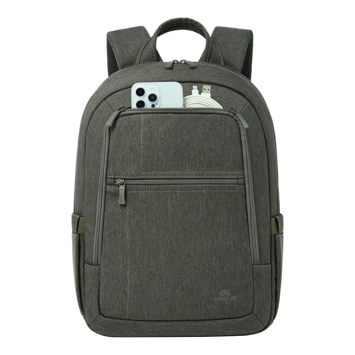 Mochila Rivacase 7564 Galapagos para Portátil 16" 18L - Caqui Caqui-6