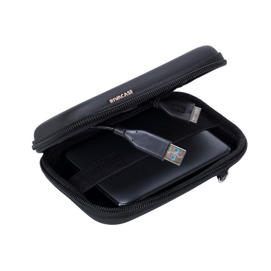 Capa Rivase para Disco Rígido Portátil ou GPS - Preto Preto-3