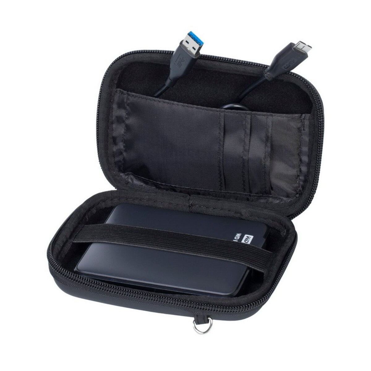Capa Rivase para Disco Rígido Portátil ou GPS - Preto Preto-4