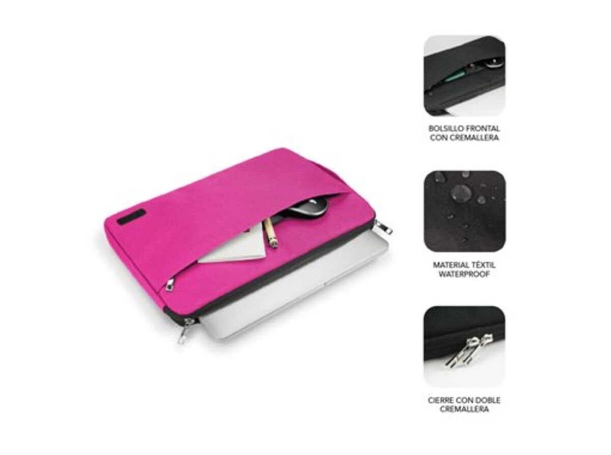 Sleeve Urban para portátil 13,3-14" Rosa 2