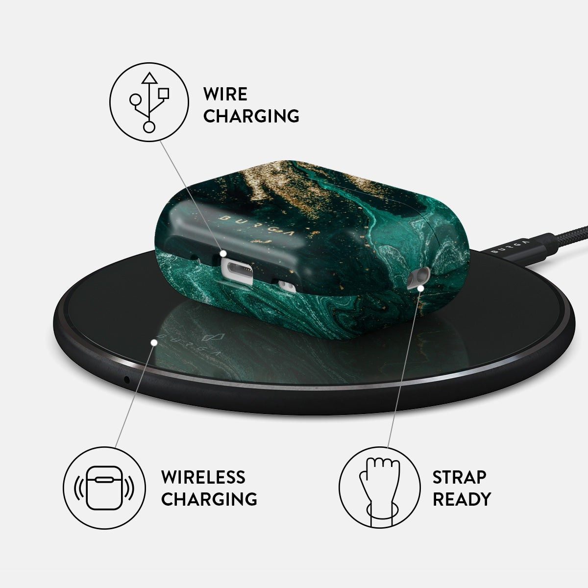 Capa Apple AirPods Pro 2 - Emerald 3