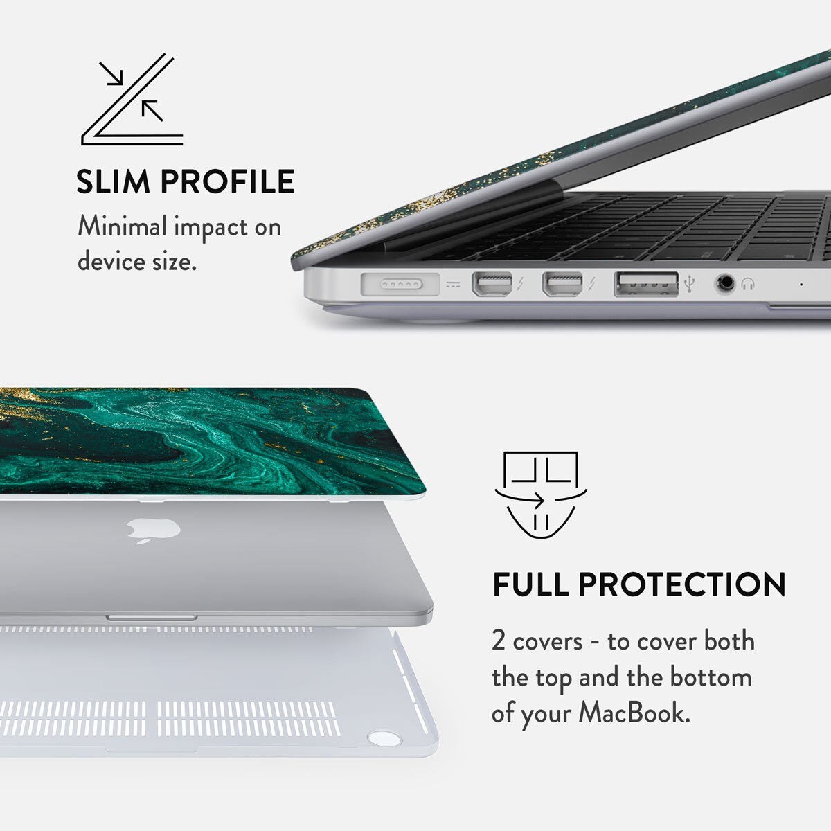 Capa Burga para MacBook Air 13" (V2022/2024) - Emerald 2