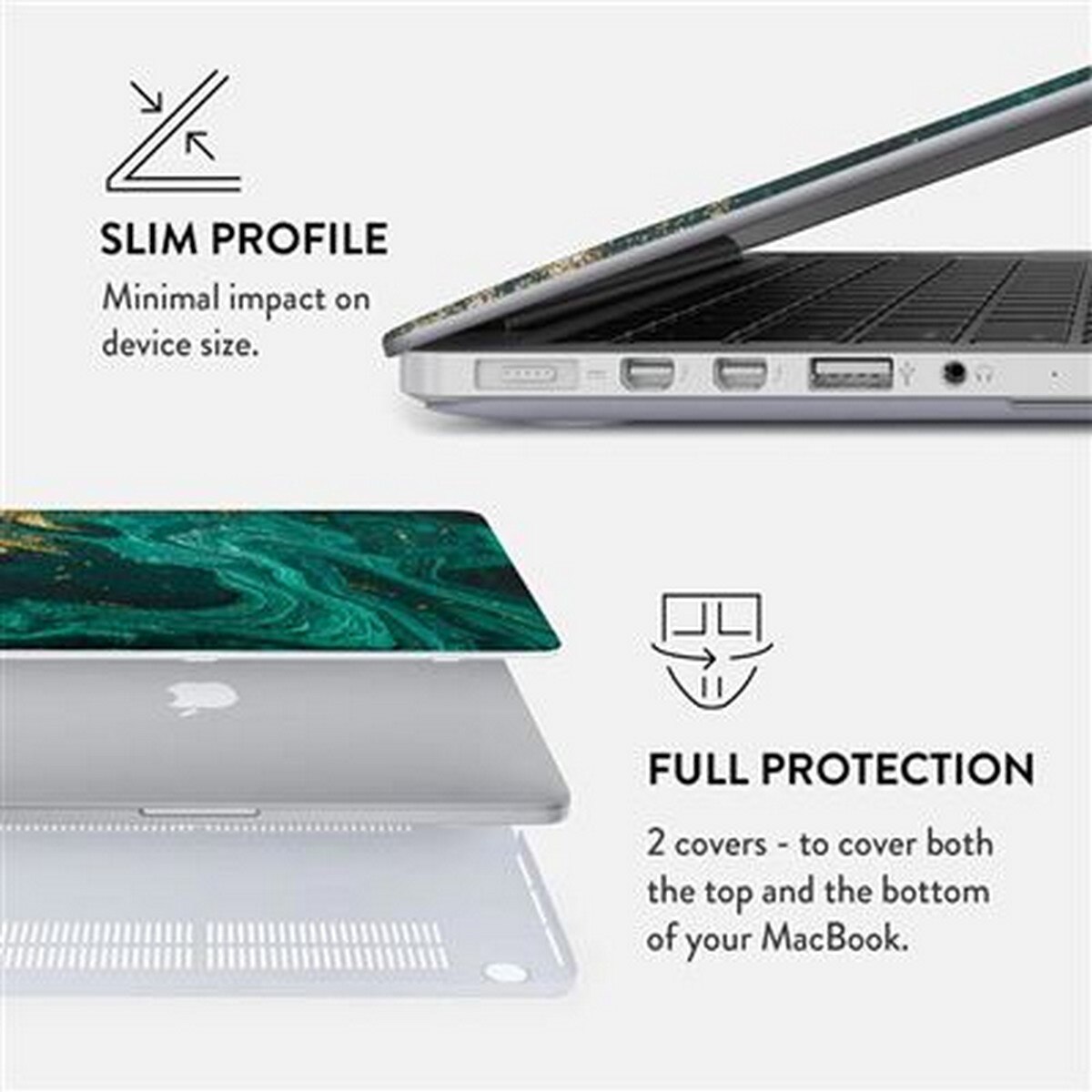 Capa Burga para MacBook Pro 13" - Emerald 2
