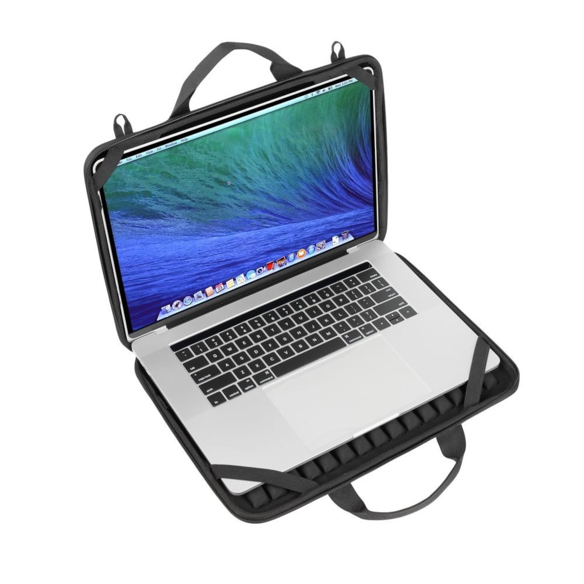 Mala para Computador Rivacase 5130 Hardshell MacBook Air 15 e Laptop 14" - Preto Preto-6