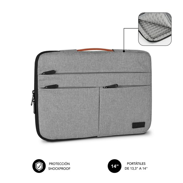 Imagem 0 de Bolsa Subblim Air Padding 360 Sleeve para Portáteis de 13.3 a 14? - Cinza