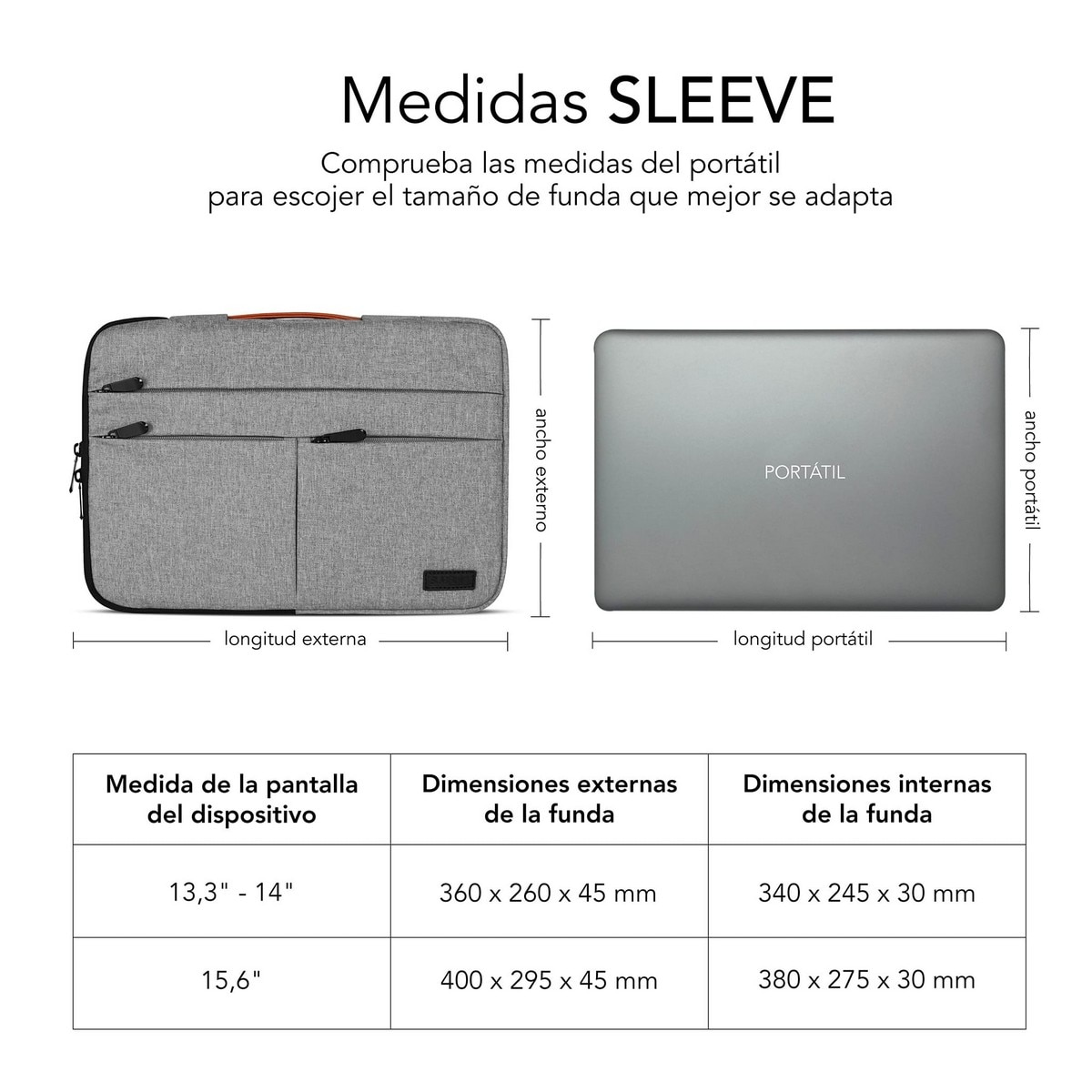 Bolsa Subblim Air Padding 360 Sleeve para Portáteis de 13.3 a 14? - Cinza Cinzento-6