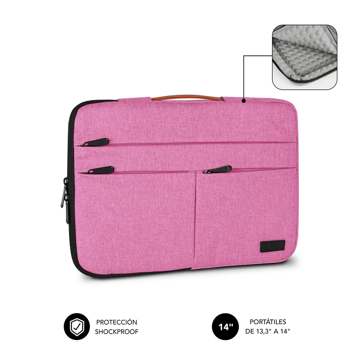 Imagem 0 de Bolsa Subblim Air Padding 360 Sleeve para Portáteis de 13.3 a 14? - Rosa
