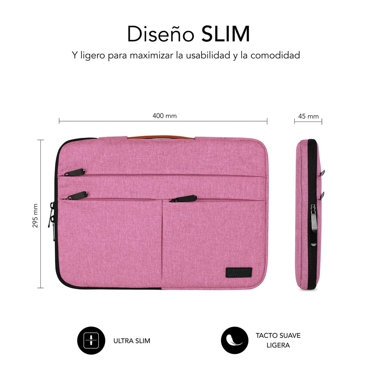 Bolsa Subblim Air Padding 360 Sleeve para Portáteis até 15,6" - Rosa Rosa-5