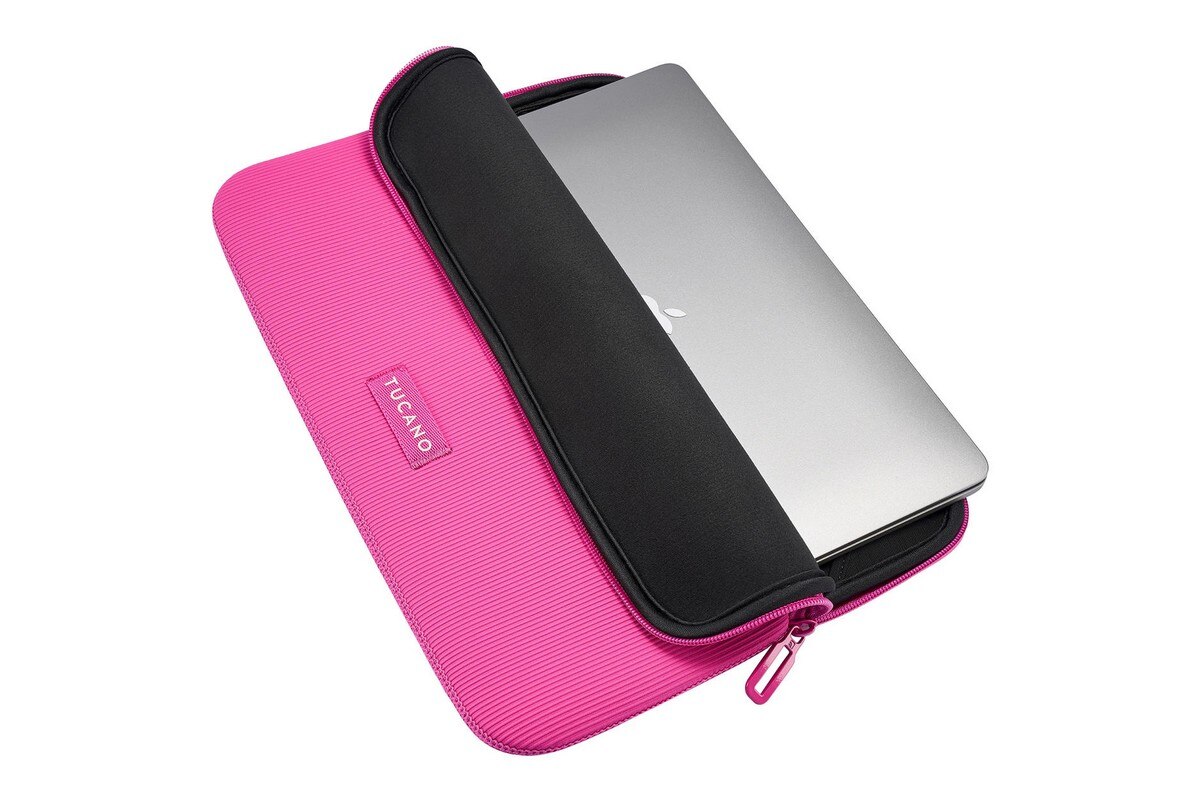 Bolsa Tucano Tecido Neoprene 4mm para MacBook Pro 16, MacBook Air 13 e Portateis 15,6" - Fúcsia Fúcsia-7