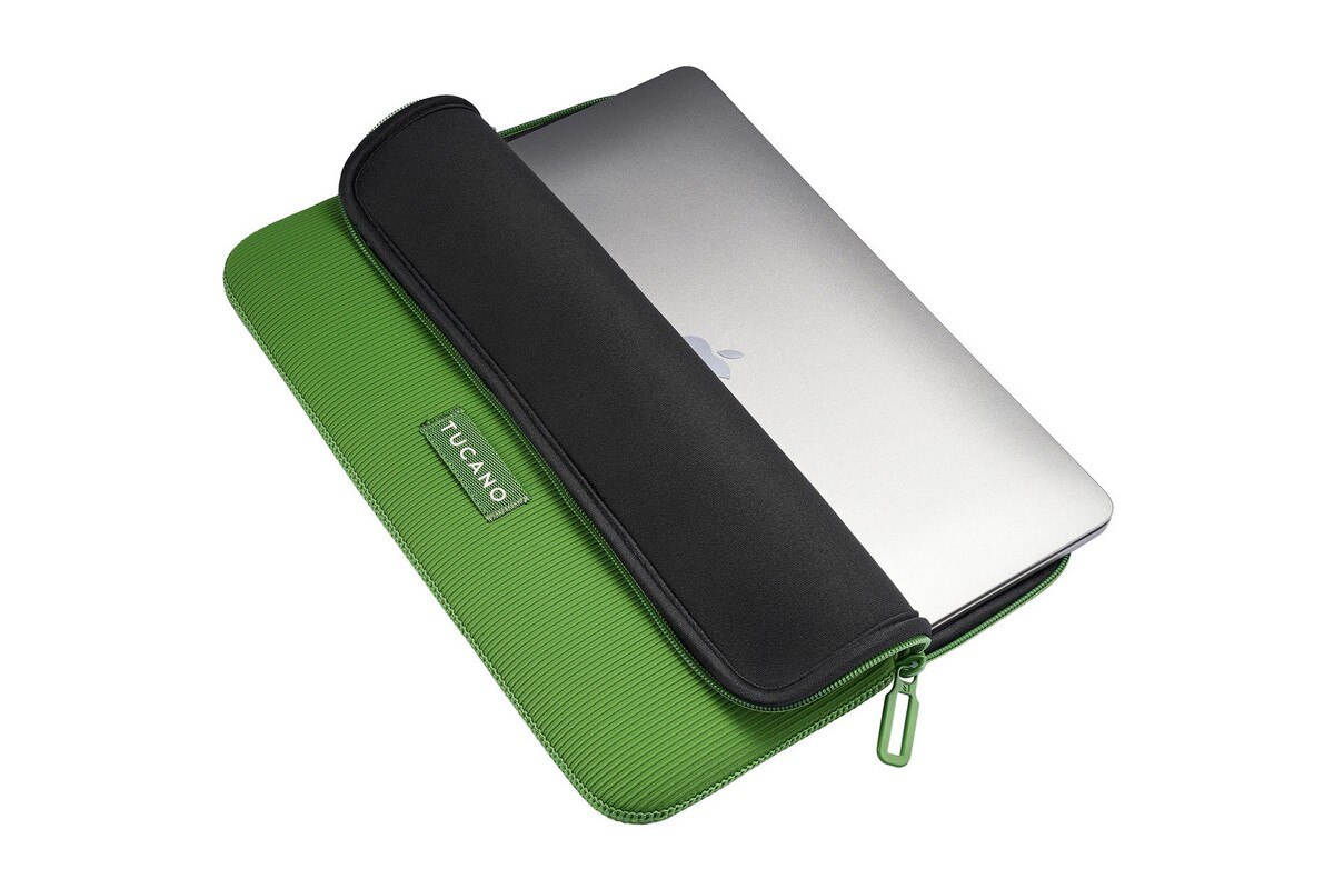Bolsa Tucano Tecido Neoprene 4mm para MacBook Pro 16, MacBook Air 13 e Portateis 15,6" - Verde Green-7