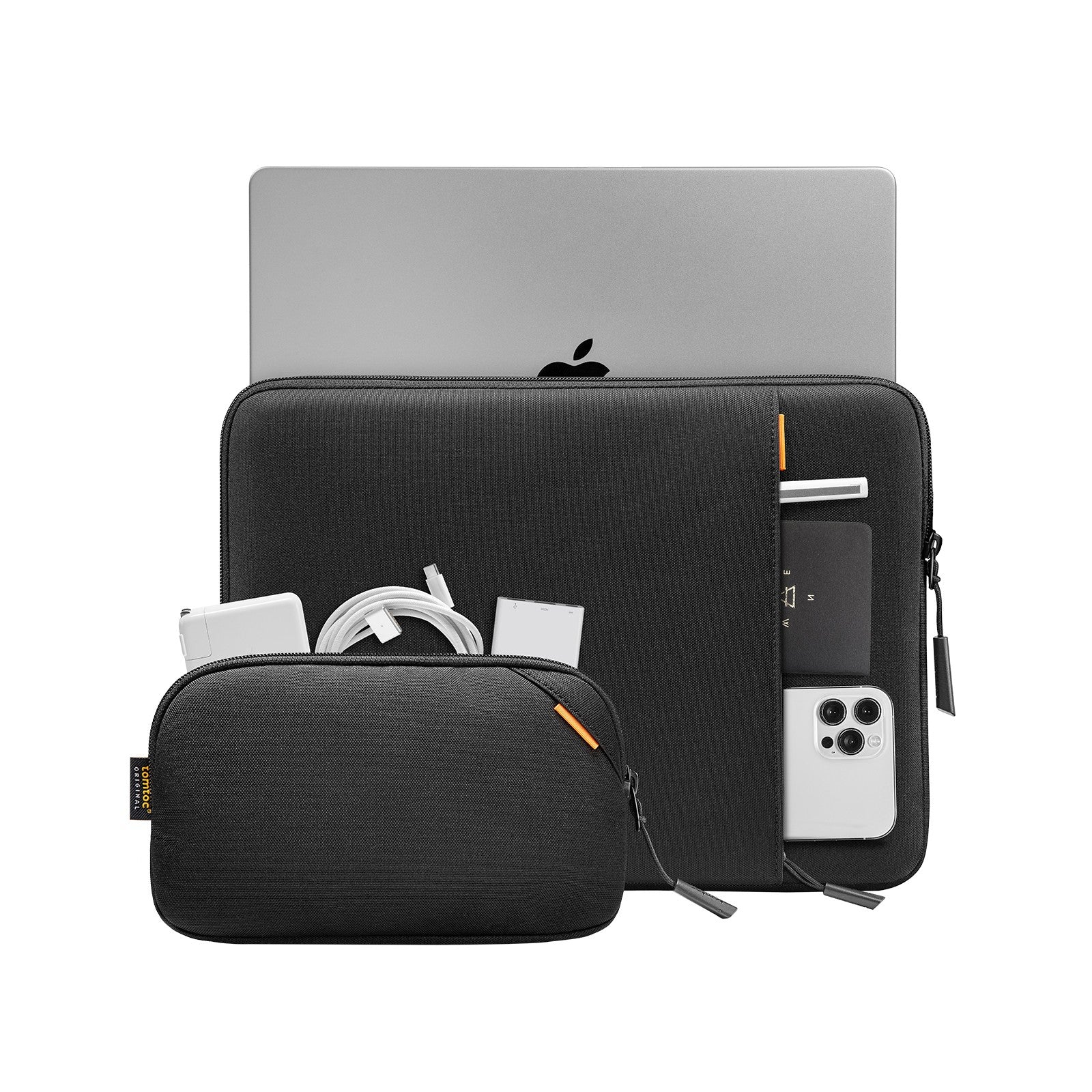 Capa de Proteção TomToc Defender A13 para Portátil MacBook Pro 14" - Preto Preto-2