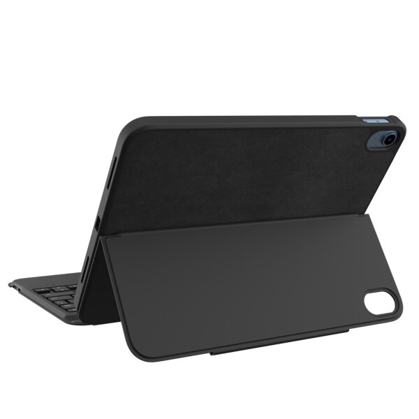 Capa com Teclado Apple iPad 16 em Pele (QWERTY em Português) - Preto Preto-2