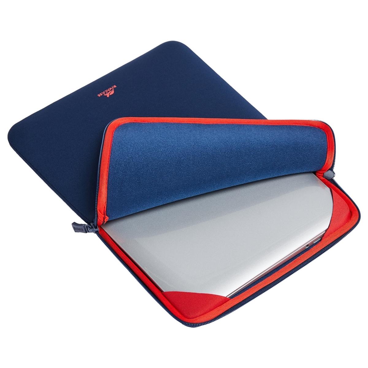 Capa Rivacase Vertical Antishock para MacBook 15" Blue-6