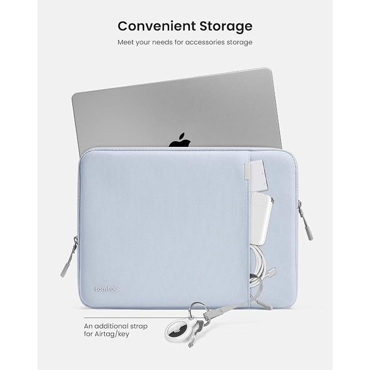 Capa Tomtoc Defender Laptop 13" - Mistic Blue Azul-claro-5