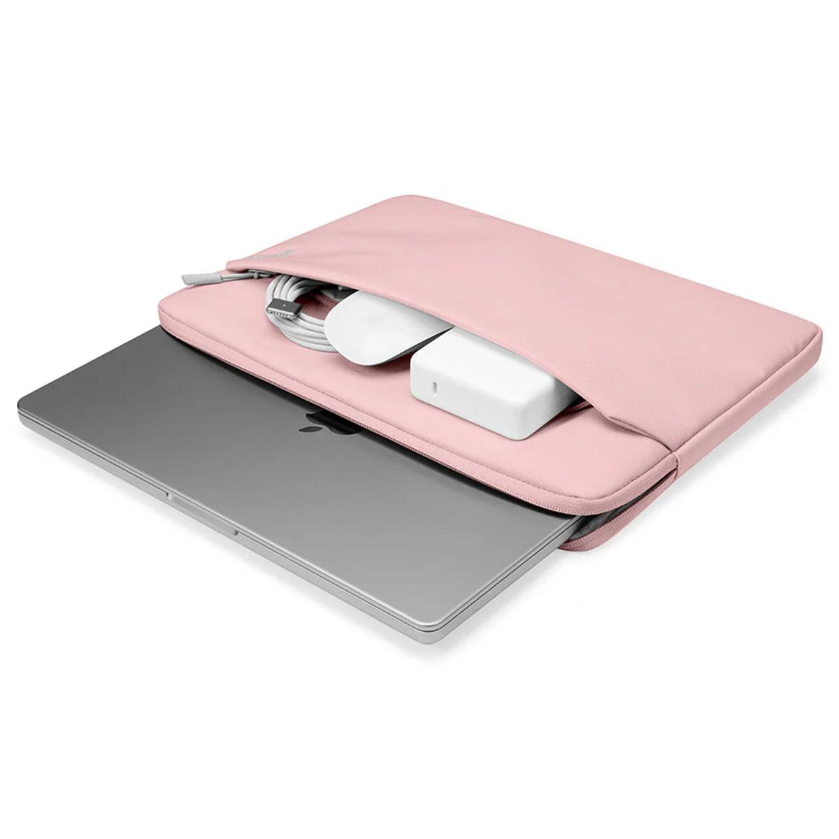 Capa Tomtoc Light-A18 para MacBook Pro 14" - Rosa Pink-5