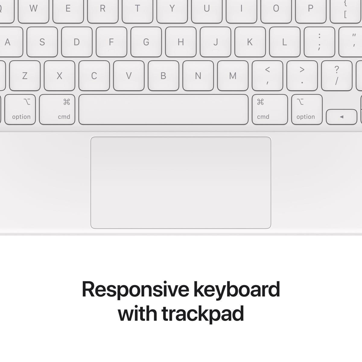 Teclado Apple Magic Keyboard para iPad Pro 12,9" (5.ª geração) - Branco - Português Branco-4