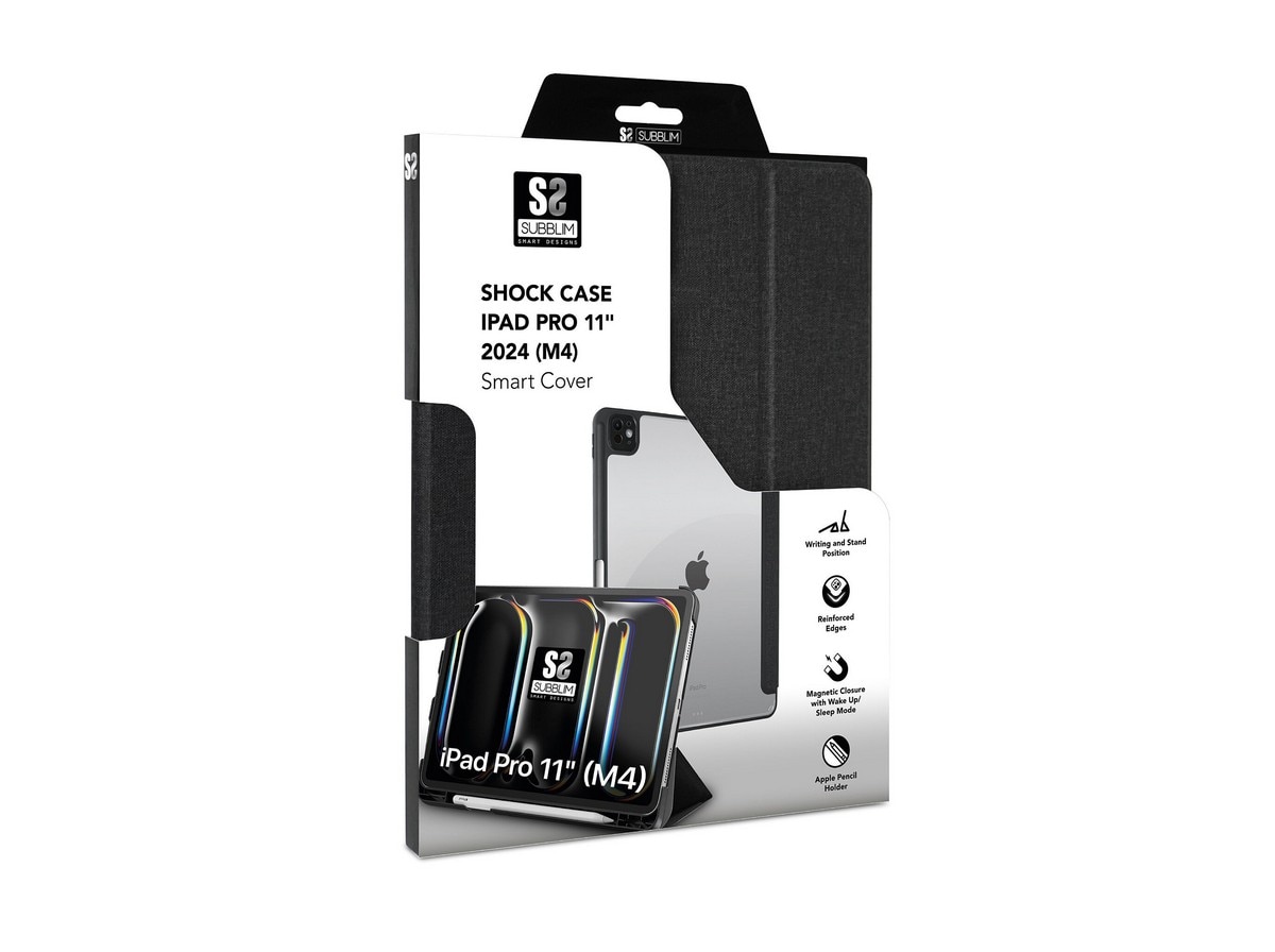 Capa Subblim Clear Shock iPad Pro 11 2024 - Preto 6