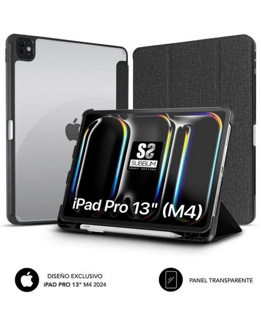 Imagem 0 de Capa Subblim Clear Shock iPad Pro 12,9" 2024 - Preto