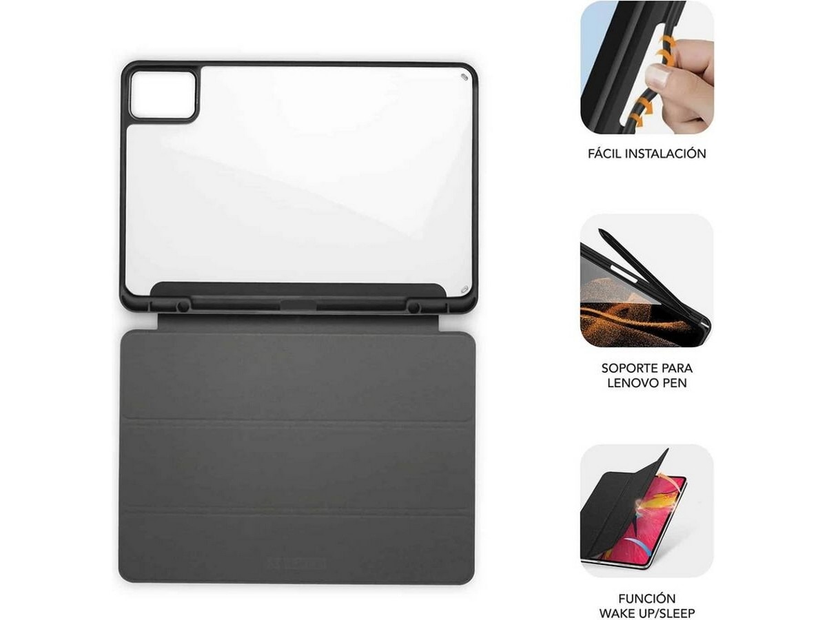 Capa Subblim Clear Shock Case Lenovo Tab M11 - Preto Preto-4